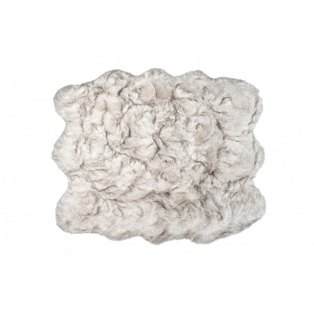 Palacedesigns 5 x 6 ft. Ombre Faux Sheepskin Non Skid Area Rug - Chocolate PA3108797